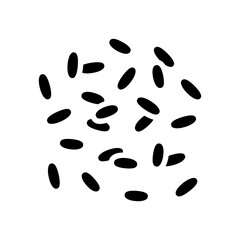 rice grain healthy glyph icon vector. rice grain healthy sign. isolated symbol illustration