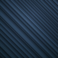 Obraz premium Striped blue background. Lines pattern. Realistic abstact texture with diagonal shadows. 
