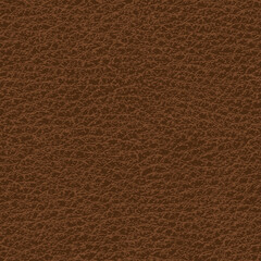 Seamless leather texture - eps10. Natural realistic vector background. Brown leather surface illustration