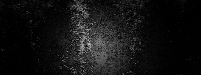 Black and dark gray rough grainy stone and concrete texture background. Wall grunge texture background.