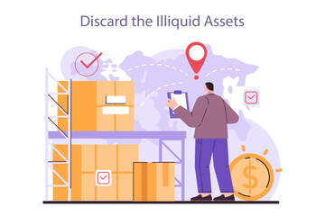 Discard the illiquid assets. Effective financial tips for entrepreneur
