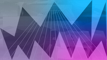 Abstract iridescent grunge texture arrow and grid background image.