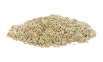 sand on a white background