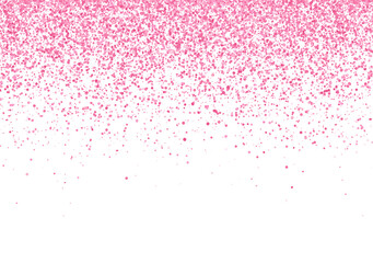Hot pink sparkling glitter scattered