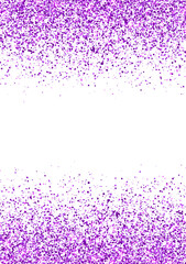 Holiday flyer purple border glitter