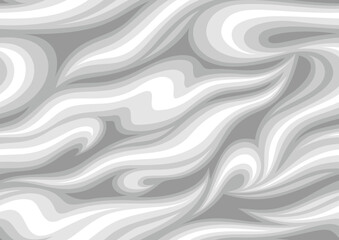 Abstract waves seamless pattern.  Modern curly endless background. Vector illustration.