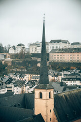 Panorama over the beautiful city of Luxembourg in Europe