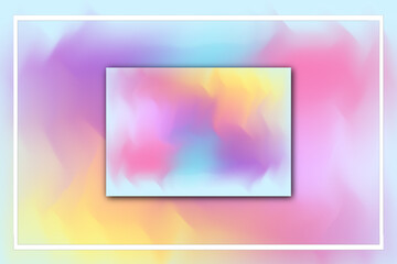 Vector illustration of bright color background with gradient mesh texture for minimal dynamic cover design. blue, pink, yellow, green. eps 10