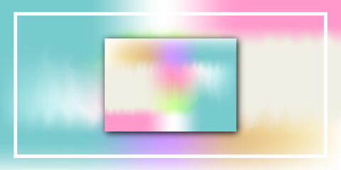 Vector illustration of bright color background with gradient mesh texture for minimal dynamic cover design. blue, pink, yellow, green. eps 10