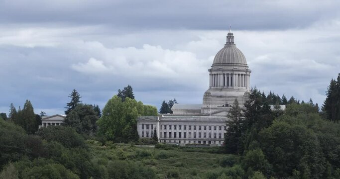 Cloud cover over capitol building | Washington