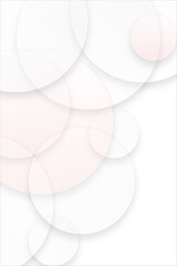 abstract modern background with white and pink circles
