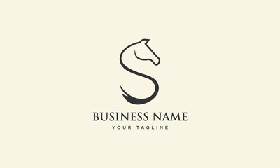 hand drawn horse logo design