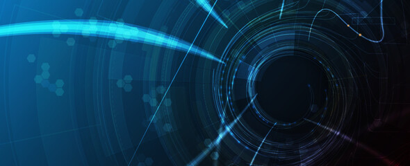 Neural network concept. Connected cells with links. High technology process. Abstract background