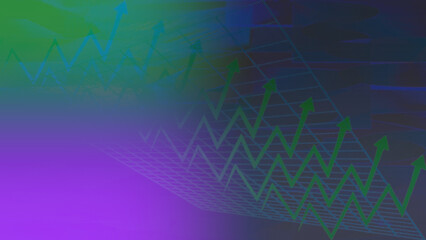 Abstract iridescent grunge texture arrow and grid background image.