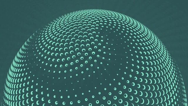 3d sphere background with rotate