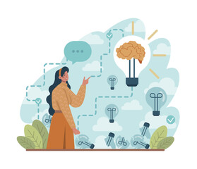 Be better concept. Idea of business or project success, personal