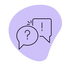 Dialogue bubble help message. Chat cloud service. Vector illustration