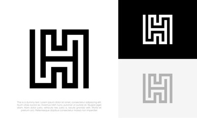 Initial H logo design. Initial letter logo design vector