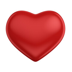 Red Heart 3d isolated