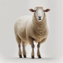 Naklejka premium sheep on a white background. rendering