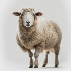 Fototapeta premium sheep on a white background. rendering
