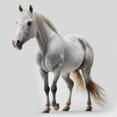Obraz na płótnie Canvas Horse on a white background. rendering