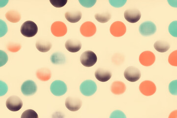 Blur circles. Abstract background. Spot texture. Defocused black orange blue faded round polka dot pattern decorative collage illustration.