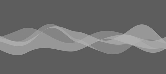 Abstract wallpaper with waveform or sound waves on gray background