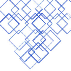 Background Squares Intersection Blue Pattern Triangle
