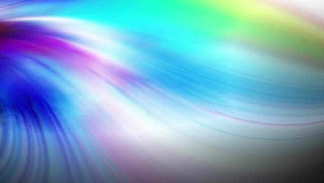 Abstract Rainbow color Transition strands swoosh