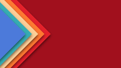 Abstract geometric 1970's 1980's 1960's colorful background with retro colors. Realistic design in futuristic retro style. Vector illustration.