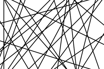 Random chaotic lines abstract geometric pattern