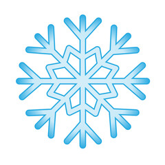 
An image of a patterned snowflake during a Christmas snowfall. Symbol of winter and holiday