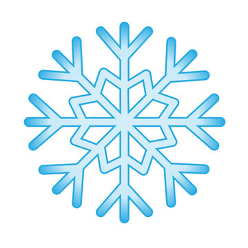 
An image of a patterned snowflake during a Christmas snowfall. Symbol of winter and holiday