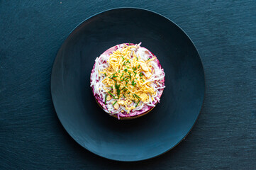 herring under a fur coat traditional classic New Year's holiday dishes of the countries of the world gastrotourism