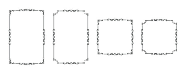 antique and retro frame. Empty card background