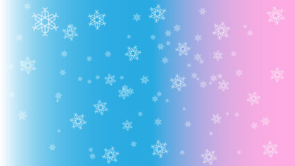 colored christmas background with snowflakes