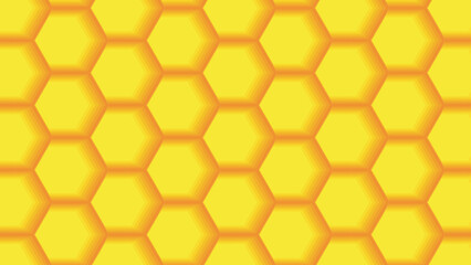 abstract wallpaper of yellow orange colored hexagon  pattern