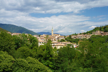 View of Miane, town in Treviso province