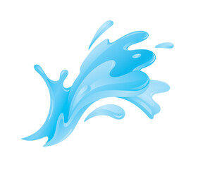 Water Wave Splash Formation Illustration