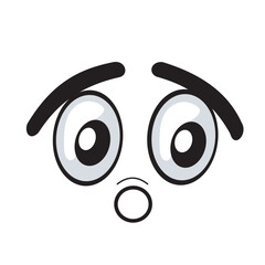 cartoon faces and expressions  surprised