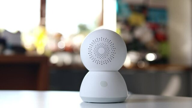 Home cctv video IP security camera. Security camera high tech smart gadget internet of thing smart home security technology 