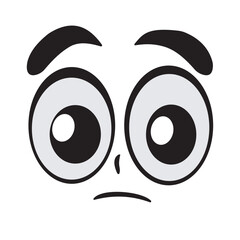 cartoon faces and expressions sad