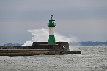 Obraz premium Leuchtturm Sassnitz, Insel Rügen, Deutschland