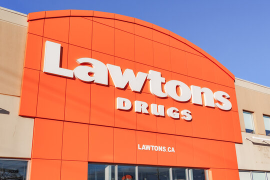 Truro, Canada - December 4, 2022: Lawtons is a Canadian drug store chain owned by Sobeys and has over 67 locations across Atlantic Canada.
