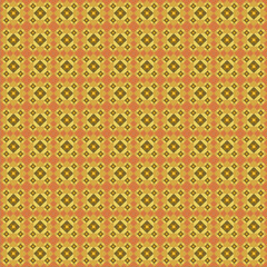 seamless pattern with a yellow tile pattern, antique style