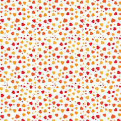 Abstract heart shape warm color