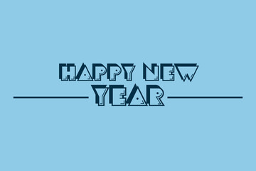 Creative colorful happy new year 2023 vector text style design template