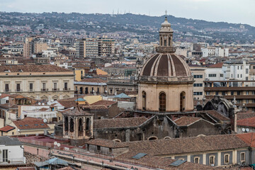 Fototapeta na wymiar Shot of Catania, Sicily, Italy