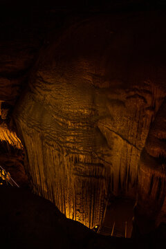 Looking Down On Frozen Niagara In Mammoth Cave